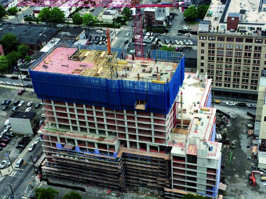 Provost Building During Construction