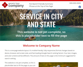 T. Brooks Web Design ONE-PAGE ESSENTIAL WEBSITE LAYOUT
