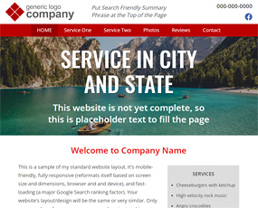 T. Brooks Web Design STANDARD WEBSITE LAYOUT